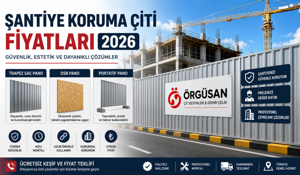 Şantiye Koruma Çiti Fiyatları 2026